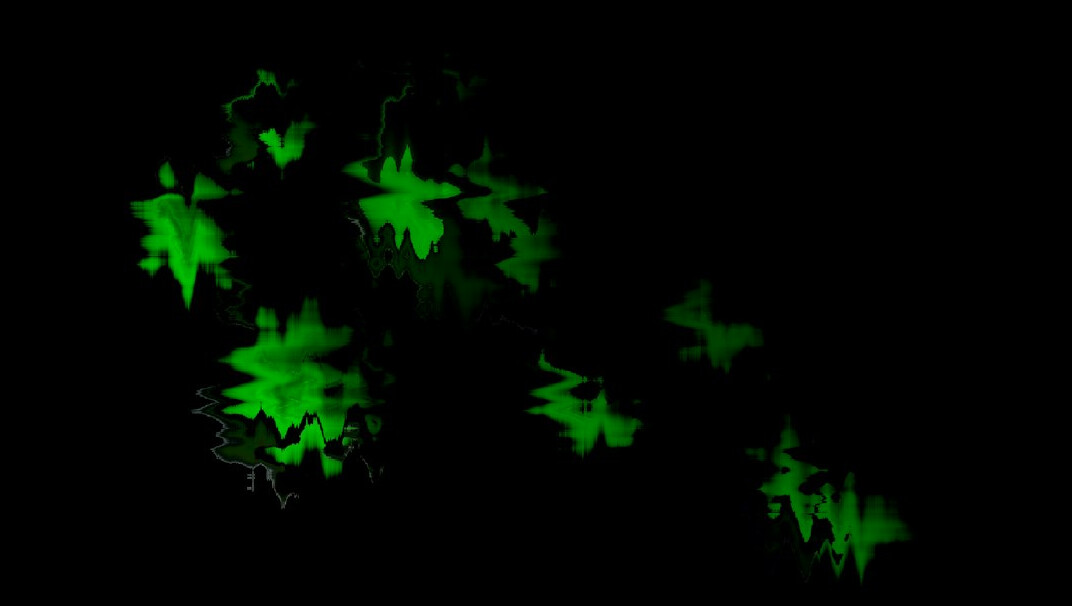 Green falling characters on a dark digital background