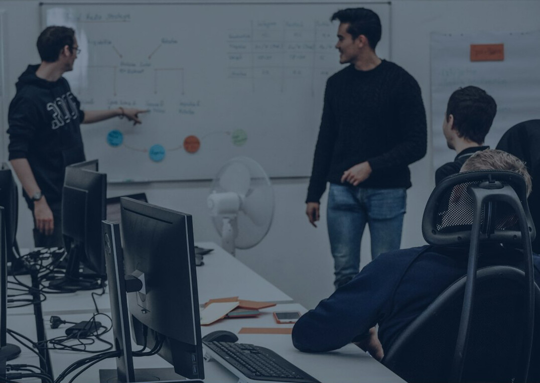 instructor teaching coding class