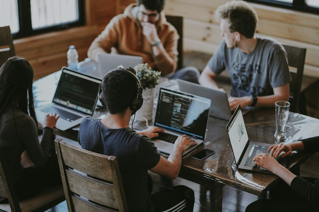 group of developers collaborating