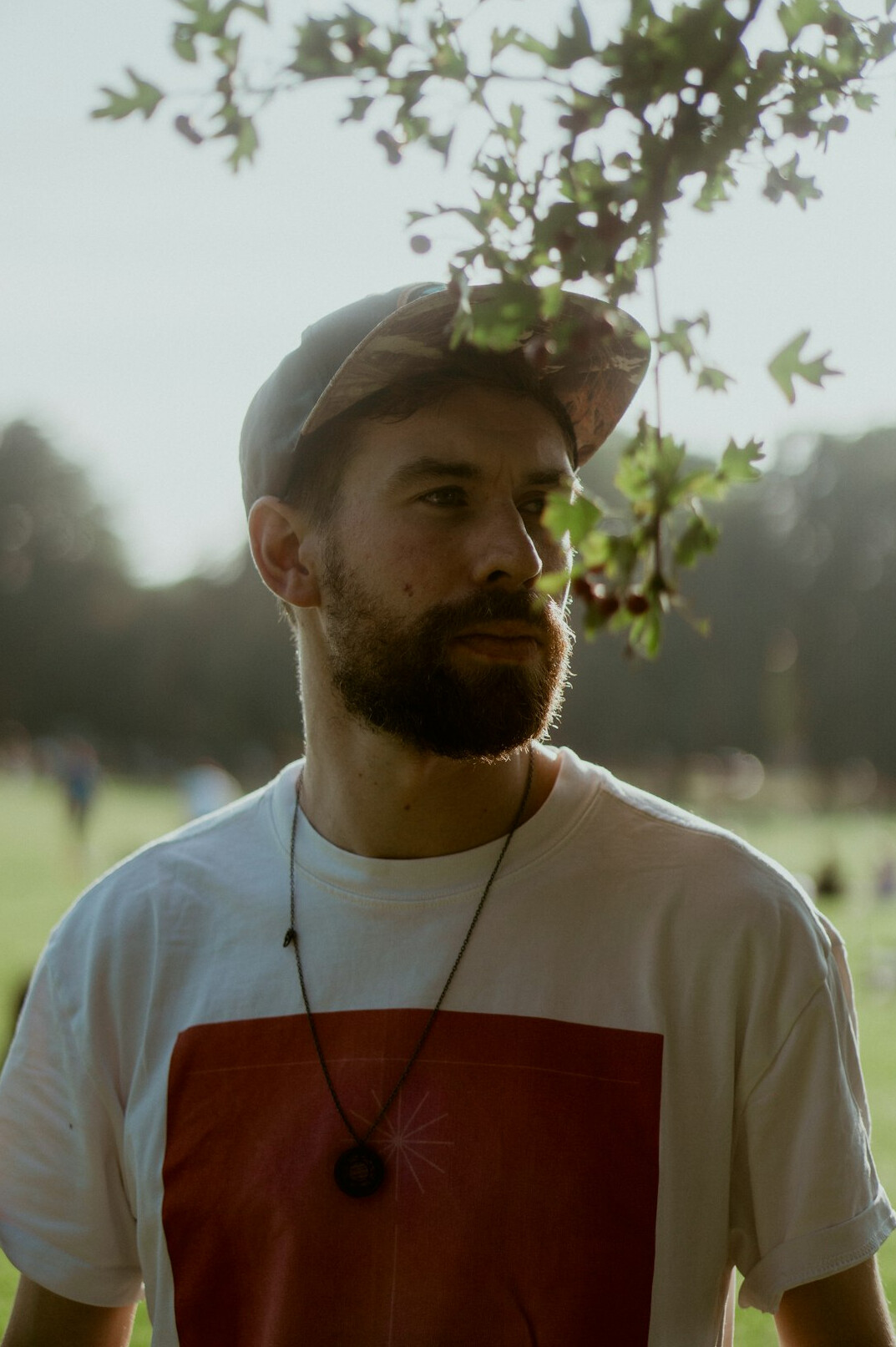 Portrait of a man with a beard looking at the camera